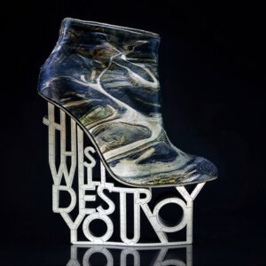 "This will destroy you" shoe