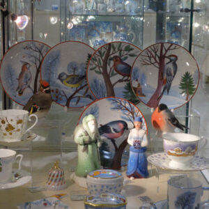 decorative tea cups and plates